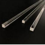 Transparent Rectangular Quartz Glass Tube for Customized for sale
