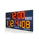Easy Installation Basketball Portable Scoreboard , Basketball Score Clock With Brackets for sale
