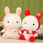 ODM Skin Friendly 20cm Snowflake Rabbit Plush Toy for sale