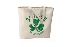 China Reusable Large Cotton Canvas Grocery Bag Custom Printed For Travel supplier