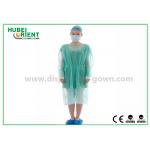 PP Nonwoven Waterproof  Isolation Gowns With Knitted Wrist for sale