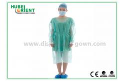 China Dust Prevention Disposable PP Isolation Gown With Knitted Wrist supplier
