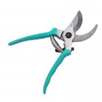 Plastic Coated Finish Garden Pruning Shears With Convenient Safety Switch Lock for sale