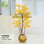 Anti Fading Easy To Care Height 170cm Artificial Ginkgo Tree All Season for sale