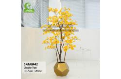 China Anti Fading Easy To Care Height 170cm Artificial Ginkgo Tree All Season supplier