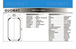 China Bus Contitech Air Bags 644n supplier