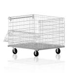 Folding Warehouse Detachable Industrial Wire Mesh Containers Cargo Storage Cage for sale