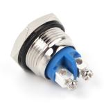 12mm 2 Pin Momentary Tactile Push Button Switch Flat Round  IP68