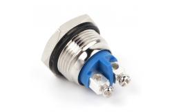 China 12mm 2 Pin Momentary Tactile Push Button Switch Flat Round  IP68 supplier