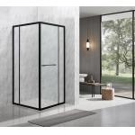 6/8mm Tempered Glass And Alum Frame Black Square Shower Enclosure Modern for sale