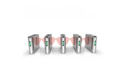 China Smoothly Running Baffle Gate Turnstile Pedestrian Flap Barrier With BLDC Motor supplier