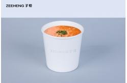 China Recyclable Paper Biodegradable Soup Cups 480ml Easy To Hold For Restaurants supplier