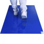 26 x 45Disposable 30 Sheets White Peelable Cleanroom Tacky Mat PE Self Adhesive Sticky Mats for sale