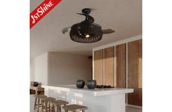 China Remote Control Caged Light Ceiling Fan , Decorative LED Ceiling Fan supplier