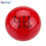 Resin Red Ball Shift Knob Adapter Kit Universal Car Gear Shifter Lever for sale