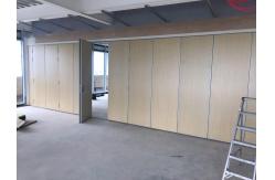 China Sliding Movable Office Partition Wall With Wheels Maximum 6 Meters Height supplier