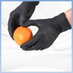 Anti Slip Black Nitrile Industrial Disposable Gloves For Construction Machinery for sale