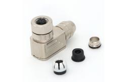 China Field Wireable Assembly M12 Connector 8 Pin Female Metal IP67 Industrial supplier