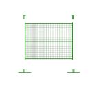 UV Treated Galvanized Temporary Construction Fence Round Square Feet