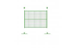 China UV Treated Galvanized Temporary Construction Fence Round Square Feet supplier