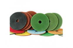 China 100mm granite flexible diamond polishing pads wet polishing use supplier