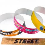 Customized Holographic Wristbands with Custom Logo and Text Printing for Events for sale