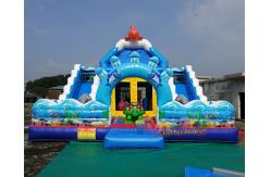 China Water - Proof  Tarpaulin EN71 Inflatable Bouncer Slide supplier
