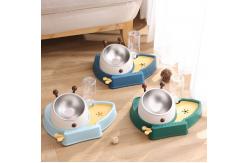 China Automatic Cat Dry Food Dispenser ABS Raised Dog Bowls With Microchip supplier