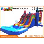 Customized Inflatable Bouncy Castle With Water Slide TUV ROHS EN71 for sale