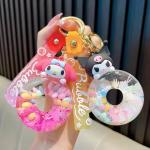 Donut Liquid Quicksand Keychain Kuromi Melody Kitty Cinnamoroll Kawaii for sale
