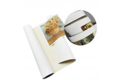 China High Resolution 380g Matte Polyester Cotton Blend Canvas Rolls For Latex Printing supplier