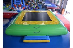 China 0.9mm PVC Inflatable Water Boucer, Trampoline With Slide, inflatable Trampoline supplier