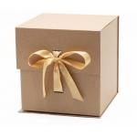 Eco Friendly Cardboard Packing Boxes Foldable Magnetic Closure Gift Box With Ribbon