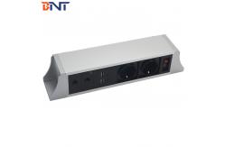 China Modular Design Table Mounted Power Outlet With Telephone Interface supplier