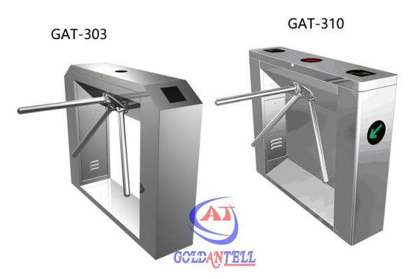 Security Semi automatic Tripod Barrier Gate for building , Three Metal Rods