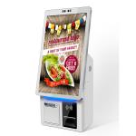 1920*1080P Resolution Indoor Restaurant Ordering Kiosk with Capacitive Touch Screen for sale