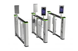 China IP44 RBG LED Indicator Pedestrian Lane Turnstile 1060mm Height supplier