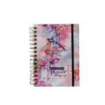 Custom Printed Metal Double Spiral Bound Book Printing Service Hard Cover for sale