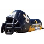 Customized inflatable mascot football tunnel/inflatable helmet without tunnel for sale