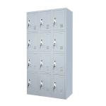 KD Structure Metal Gym Lockers 12 Door Steel Locker With Handle Lock for sale
