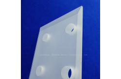 China Customize Frosted Thick Wall Square Sheet Quartz Cutting Punch Plate supplier