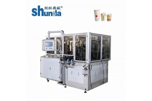 125gsm PE Paper Tea Cup Making Machine 130-180 Pcs/Min Speed