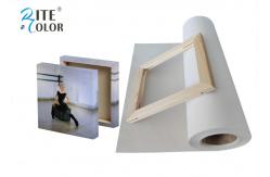 China Exhibition 280Gsm Polyester Printing Canvas Rolls Matte Inkjet Fabric Paper supplier