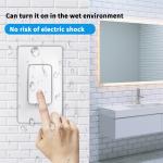 SIXWGH 433Mhz Wireless Wall Switches Self-Powered Waterproof Remote Control Light Switch