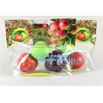 eco-friendly slider k fruit bag with air holes for grape packaging bag, slider k storage frozen bag with OEM for sale