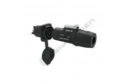 China Sealed IP65 Waterproof Power Connector 3 Conductor Male Plug Powercon supplier
