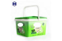China Strong Reusable Small Square Plastic Containers Sturdy Scratch Resistant supplier
