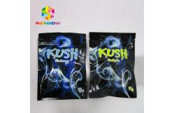 China Resealable Spice Herbal Incense Packaging , k mylar bags One Side Clear supplier