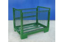 China Stackable Steel Collapsible Wire Container Heavy Duty Weatherproof supplier