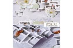 China Gold Damask Wallpaper 3D Design 45CM Wallpaper Self Adhesive wallpaper sticker supplier